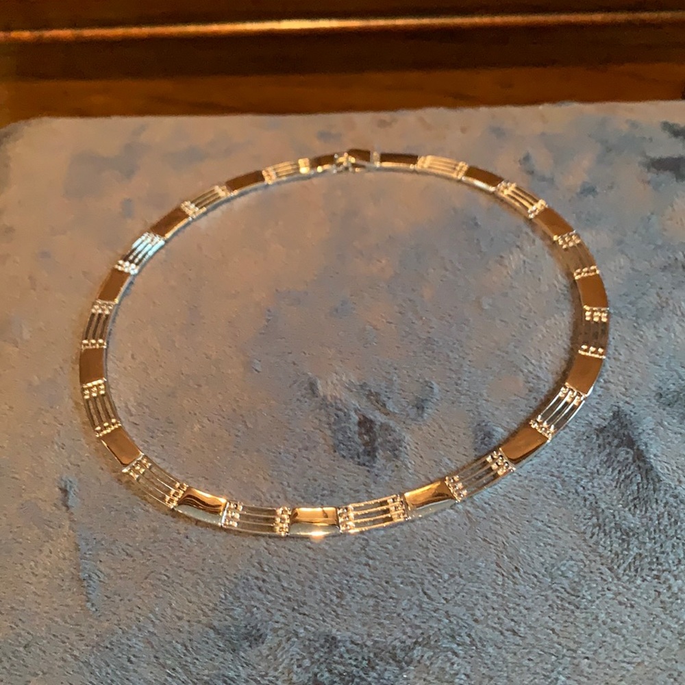 Costume silver necklace
